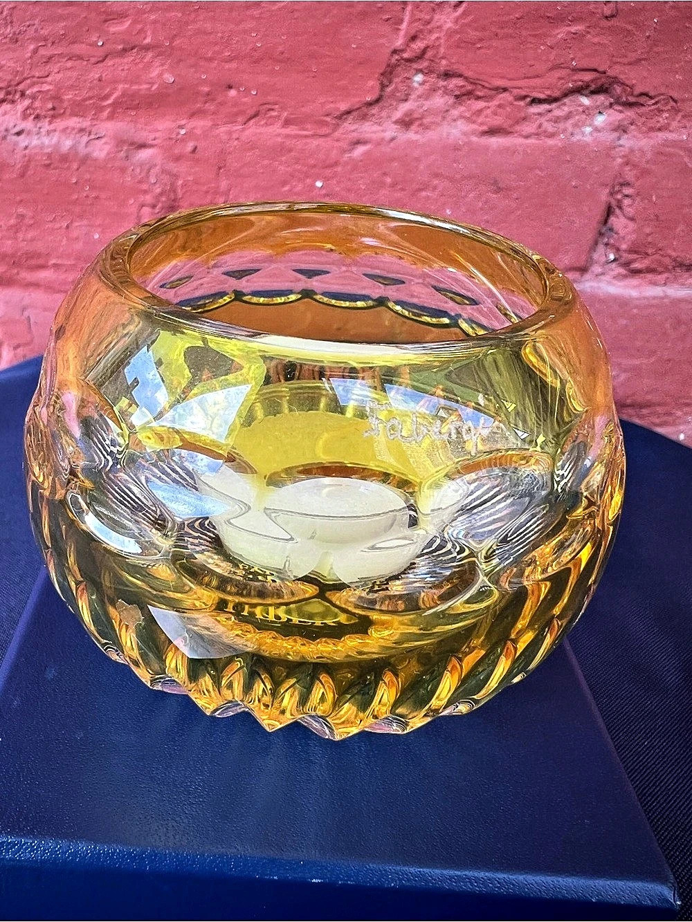 Faberge Imperial Collection Nadya Crystal Votive Candle Holder